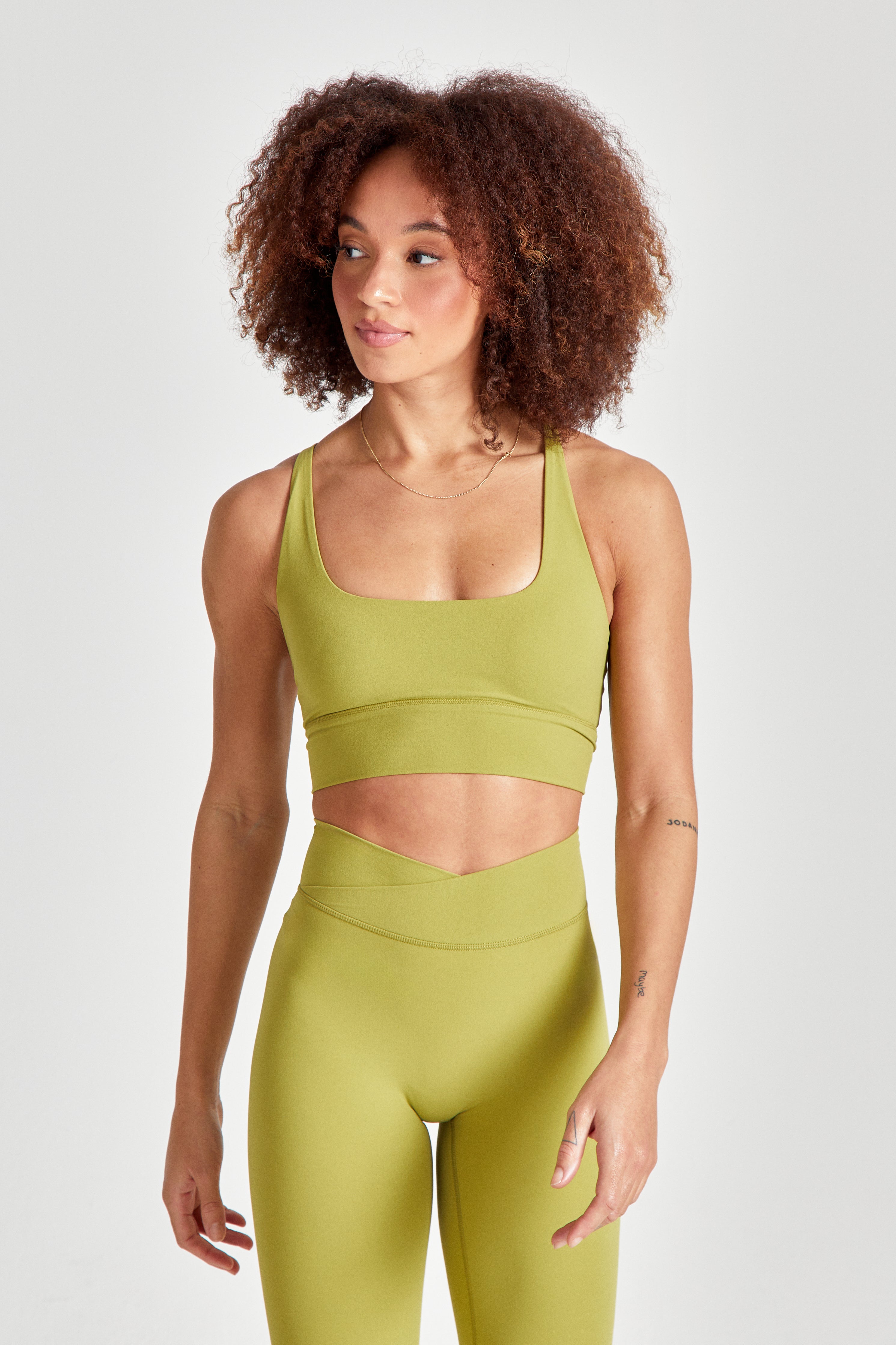 Entyinea Full Figure Bras for Women Spaghetti Strap Cotton Pullover Sports  Bra Orange XL